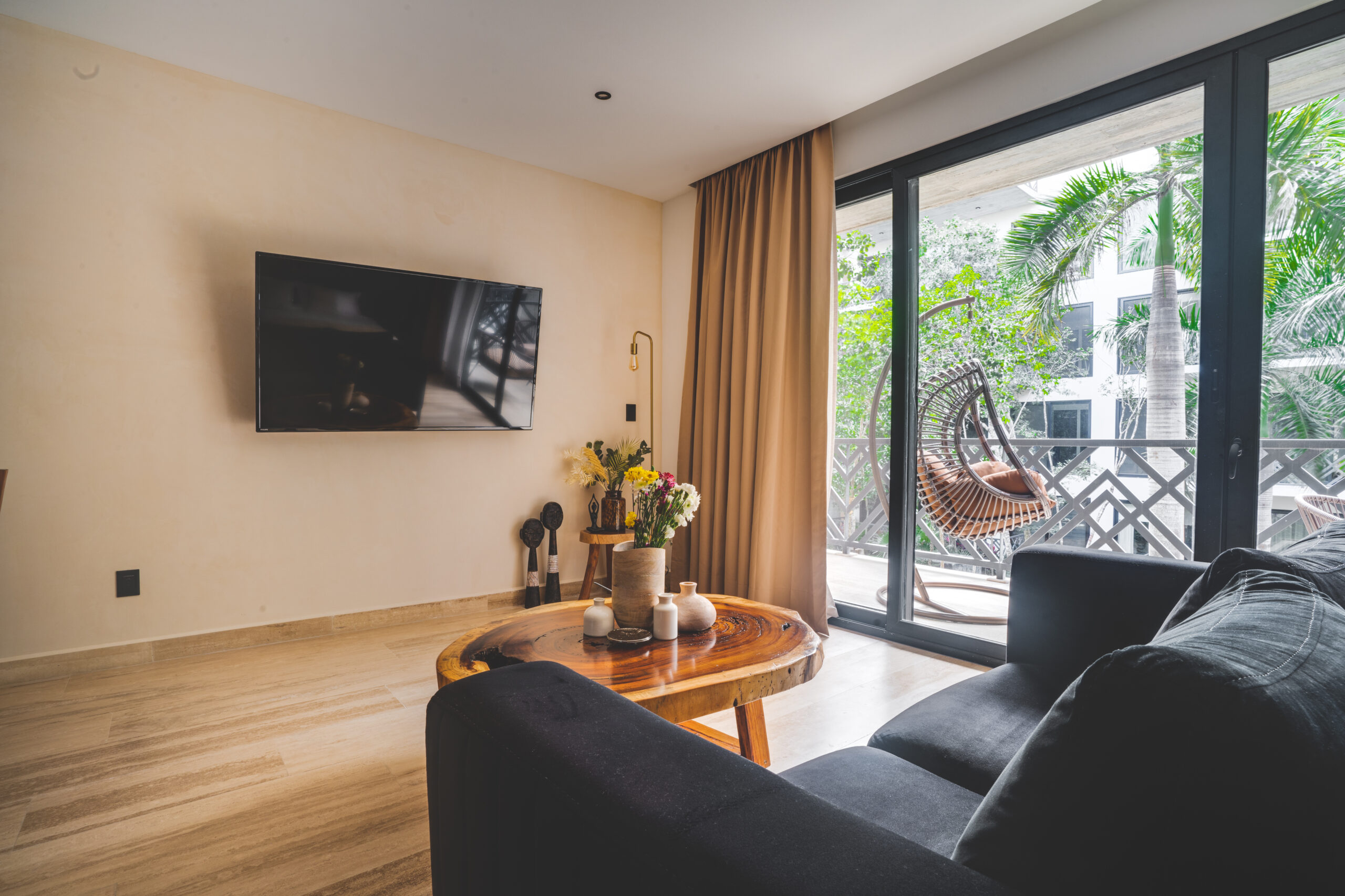 living room inside of a vaction rental